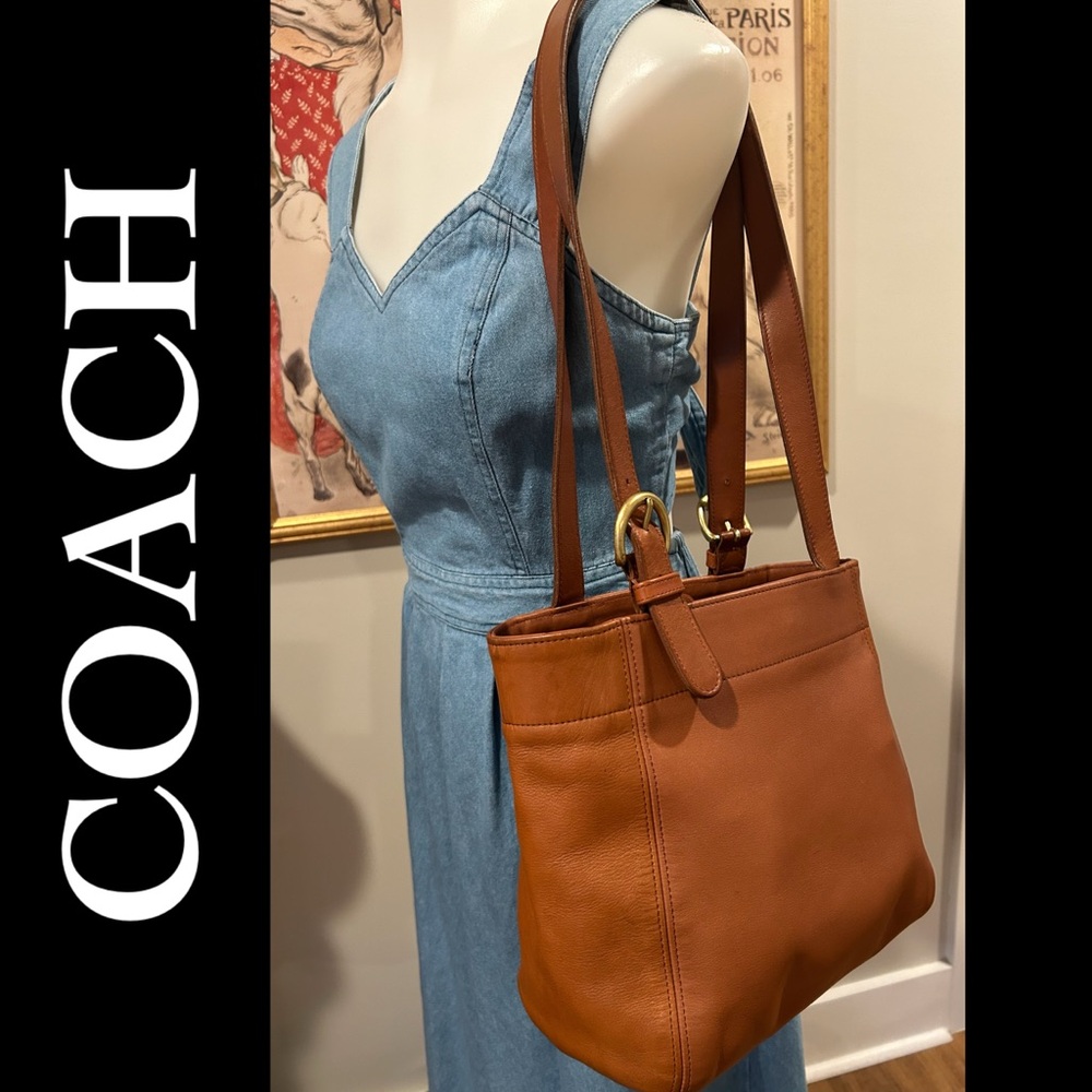 Vintage Coach 4157 SoHo Buckle Shoulder Bag British Tan